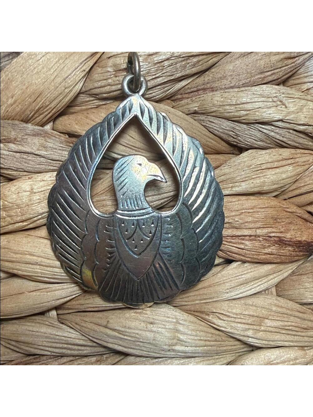 Sterling Silver Southwest Eagle Pendant